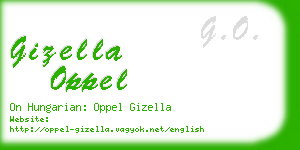 gizella oppel business card